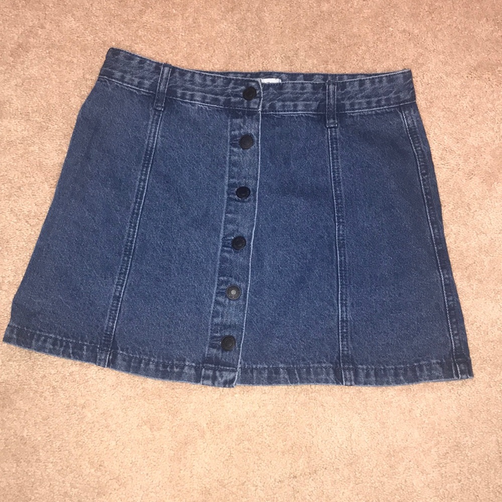 Denim jean skirt